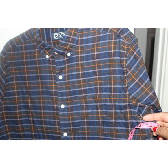 Hawker Rye Plaid Button Down Long sleeve Men's Large - Picture 3 of 5